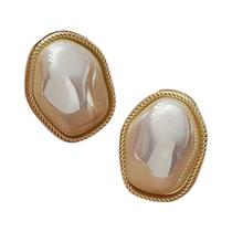 Brincos Elegantes Retrô Com Imitação De Pérola E Zircônia Para Mulheres, Joias De Festa Em Formato