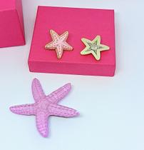 Brincos estrela do Mar Adulto Infantil Brinco + Presilha de Cabelo Resinado bico pato Tic Tac Prendedor Moda Praia Verão