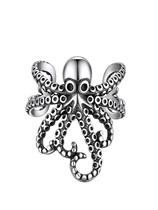 Brincos FaithHeart Octopus Clip em prata esterlina 925