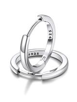 Brincos FaithHeart Small, argolas de prata esterlina de 14 mm