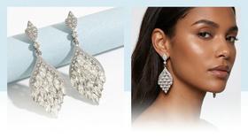 Brincos Feminino Asas Longas Luxo Strass Cravejado Banhado Zircônias Festa Brincos Feminino Asas Longas Luxo Strass Cravejado Banhado Zircônias Festa