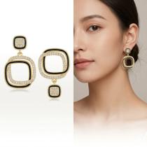 Brincos Feminino Pino Prata 925 Pingente Cravejado Acessórios Femininos Tendência Minimalista Chic Brincos Feminino Pino Prata 925 Pingente Cravejado Acessórios Femininos Tendência Minimalista Chic