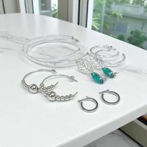 Brincos Femininos Argolas e Folha Kit 5 Pares Niquel Designers Variados Brincos Femininos Argolas e Folha Kit 5 Pares Niquel Designers Variados