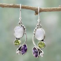 Brincos Femininos Boho Moonstone, Pingente Retrô Vintage, Gancho De Orelha, Festa De Praia, Joia,