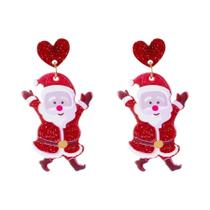 Brincos Femininos Com Elementos De Natal: Papai Noel, Rena Milu, Pingente De Árvore Presente Para