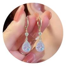 Brincos Femininos de Pressão Luxo Festas Mulheres Strass - Brincos Femininos de Pressão Luxo Festas Mulheres Strass -