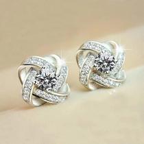Brincos Femininos De Zircônia Brilhante, Piercing Estético Brilhante Para Presente De Moda De