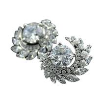 Brincos Femininos De Zircônia Cúbica Brilhantes Para Festas - Joias Deslumbrantes Para Piercing De