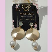 Brincos Femininos Folheados a Ouro 18K Banhado Chapeado Com Pérola e Zircônia Brincos Femininos Folheados a Ouro 18K Banhado Chapeado Com Pérola e Zircônia