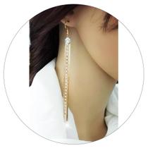 Brincos Femininos Longo Franja Luxo Festas Mulher Glamour re Brincos Femininos Longo Franja Luxo Festas Mulher Glamour re
