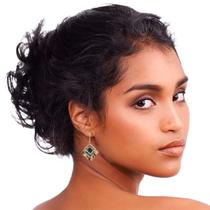 Brincos Femininos Losango Strass Luxo Mulheres Festas Brilho