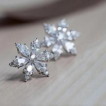 Brincos Femininos Românticos de Cristal CZ - Joias de Moda para Presente de Aniversário Brincos Femininos Românticos de Cristal CZ - Joias de Moda para Presente de Aniversário