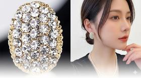 Brincos Femininos Zircônia Luxo Pino Prata 925 Banho Ouro Strass Brincos Femininos Zircônia Luxo Pino Prata 925 Banho Ouro Strass
