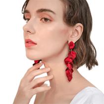 Brincos Flor Dourado Strass Delicado Feminino Festa petalas