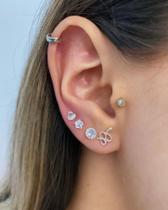 Brincos folhados a ouro e prata 925 modelo serpente