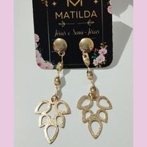 Brincos Folheados a Ouro 18K Banhado Brincos Femininos Brincos Folheados a Ouro 18K Banhado Brincos Femininos