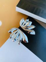 Brincos folheados Ouro e Prata brincos leque Maxi Orgânicos