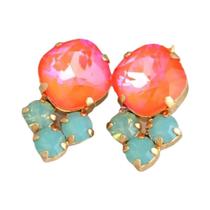 Brincos Geométricos De Cristal Arco-Íris, Joias Boho Modernas Para Mulheres E Meninas Brincos Geométricos De Cristal Arco-Íris, Joias Boho Modernas Para Mulheres E Meninas