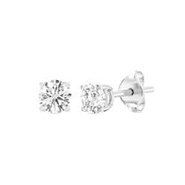 Brincos GILDED com Diamante Sintético de 1 Ct em Prata 925 Brincos GILDED com Diamante Sintético de 1 Ct em Prata 925