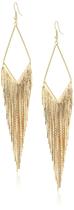 Brincos GUESS Basic Gold Fringe Linear Drop para mulheres