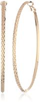 Brincos GUESS Basic Gold Large Diamond Cut Hoop