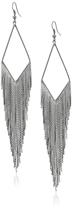 Brincos GUESS - Modelo Basic Hematite Fringe Linear Drop