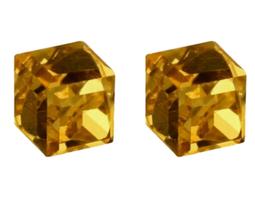 Brincos Hexagonais em Aço Inox Cubo 3D