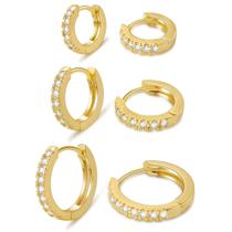 Brincos Huggie Hoop micuco para mulheres e homens 8 mm 10 mm 12 mm
