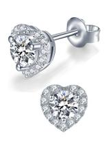 Brincos IMOLOVE Moissanite banhados a ouro branco 18K