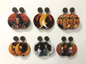 Brincos Impressos UV Kit 12 Pares Sortidos Brincos Impressos UV Kit 12 Pares Sortidos