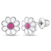 Brincos In Season Jewelry 925 Sterling Silver Daisy 8mm