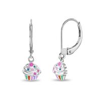 Brincos In Season Jewelry Cupcake de prata esterlina 925 Brincos In Season Jewelry Cupcake de prata esterlina 925