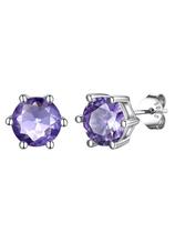 Brincos KeyStyle Alexandrite Birthstone 8 mm/2 ct para mulheres Brincos KeyStyle Alexandrite Birthstone 8 mm/2 ct para mulheres