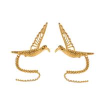 Brincos Longos De Aço Inoxidável Com Pingente De Pássaro, Joias De Moda Que Previnem Alergias