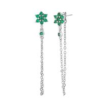 Brincos Longos de Borla com Zircônia - Joias para Festa e Casamento Brincos Longos de Borla com Zircônia - Joias para Festa e Casamento