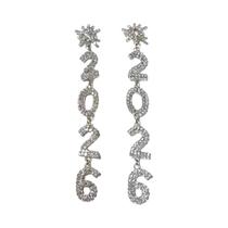 Brincos Longos De Pingente De Floco De Neve Com Strass Brilhante E Borla De Natal, Modernos 2026 Brincos Longos De Pingente De Floco De Neve Com Strass Brilhante E Borla De Natal, Modernos 2026
