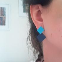 Brincos Losango Metal Joias Sobrepor Delicado Feminino Festa Brincos Losango Metal Joias Sobrepor Delicado Feminino Festa