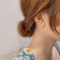 Brincos Lua Borboleta Strass Sobrepor Delicado Feminino Bran