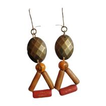 Brincos madeira feminino brinco hippie