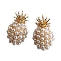 Brincos Mini Abacaxi De Pérola Imitada Para Mulheres E Meninas, Joias Da Moda Coreana, Presentes Brincos Mini Abacaxi De Pérola Imitada Para Mulheres E Meninas, Joias Da Moda Coreana, Presentes