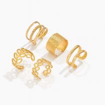 Brincos Mix de Piercing Fake - Banhado em Ouro 18k