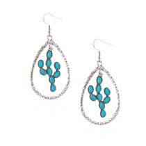 Brincos Montana West AR-RCE-1057TQ Turquesa Cactus Brincos Montana West AR-RCE-1057TQ Turquesa Cactus