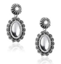 Brincos Montana West Western Dangle Silver hipoalergênicos Brincos Montana West Western Dangle Silver hipoalergênicos