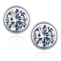 Brincos MOOSEA 0,6 quilates Moissanite D Color VVS1 Silver 925 Brincos MOOSEA 0,6 quilates Moissanite D Color VVS1 Silver 925