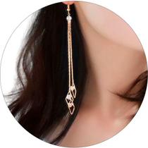Brincos Mulheres Longo Luxo Strass Brilho Festas Casamento - Brincos Mulheres Longo Luxo Strass Brilho Festas Casamento -