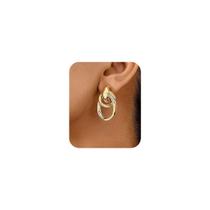 Brincos PANSHI Chunky Gold Dangle Drop para mulheres Brincos PANSHI Chunky Gold Dangle Drop para mulheres