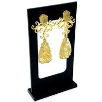 Brincos para Festa Chandelier Cristal Banho De Ouro 18k 1074 Brincos para Festa Chandelier Cristal Banho De Ouro 18k 1074