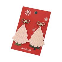 Brincos Pendentes De Natal Com Imitação De Pérolas E Strass De Rena E Árvore De Natal Para Mulheres Brincos Pendentes De Natal Com Imitação De Pérolas E Strass De Rena E Árvore De Natal Para Mulheres