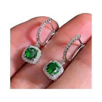 Brincos Pendentes Em Cor Prata Para Mulheres, Joias De Aliança De Casamento, Cristal Brilhante Com Brincos Pendentes Em Cor Prata Para Mulheres, Joias De Aliança De Casamento, Cristal Brilhante Com