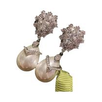 Brincos Pendentes Femininos Huitan Estéticos Com Pérolas Simuladas E Zircônia Cúbica Para Casamento Brincos Pendentes Femininos Huitan Estéticos Com Pérolas Simuladas E Zircônia Cúbica Para Casamento